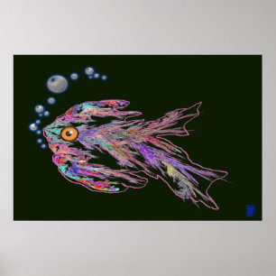 Neonfisch Poster