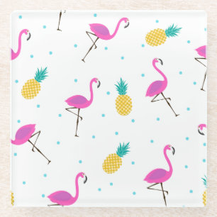 Neonflamingos 2 2 glasuntersetzer