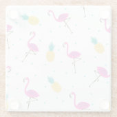 Neonflamingos 2 2 glasuntersetzer (Rückseite)