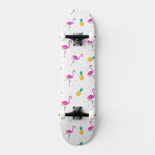 Neonflamingos 2 skateboard (Vorderseite)