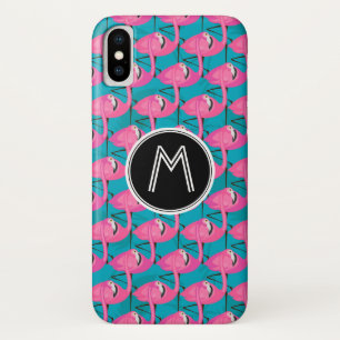 Neonflamingos addieren Ihre Initiale Case-Mate iPhone Hülle