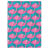 Neonflamingos | addieren Ihre Initiale Klemmbrett (Rückseite)