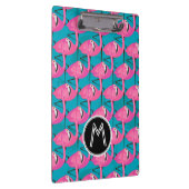 Neonflamingos | addieren Ihre Initiale Klemmbrett (Rechts)