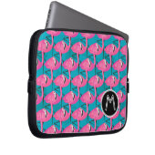 Neonflamingos | addieren Ihre Initiale Laptopschutzhülle (Vorne Rechts)