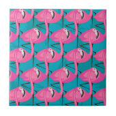 Neonflamingos Fliese (Vorderseite)