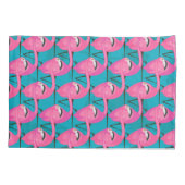 Neonflamingos Kissenbezug (Rückseite-Links)