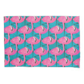 Neonflamingos Kissenbezug (Vorderseite-Links)