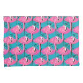 Neonflamingos Kissenbezug (Vorderseite-Rechts)