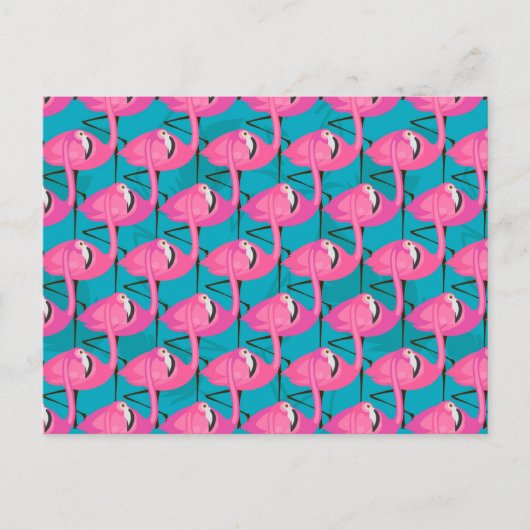 Neonflamingos Postkarte (Vorderseite)