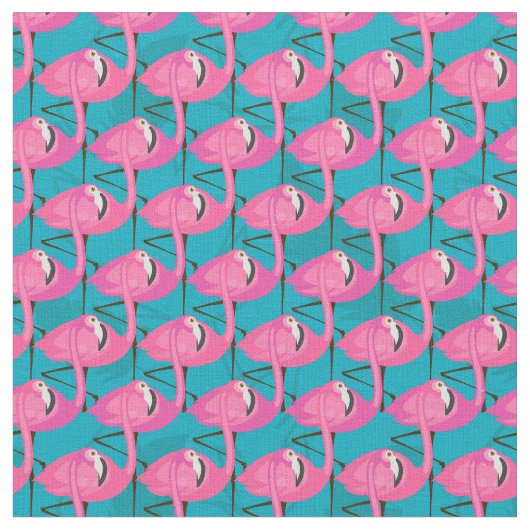 Neonflamingos Stoff (Nahaufnahme)