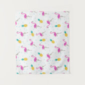 Neonflamingos Wandteppich (Vorderseite)