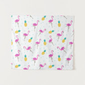 Neonflamingos Wandteppich (Vorderseite (Horizontal))