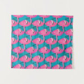 Neonflamingos Wandteppich (Vorderseite (Horizontal))