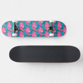 Neonflamingos zwei skateboard (Horizontal)