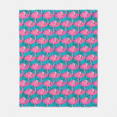 NeonFlamongos Fleecedecke (Vorderseite)