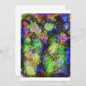 Neonflieder-Einladungen Einladung (Vorne/Hinten)