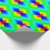 Neonformen auf Grün Geschenkpapier (Ecke)