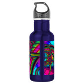 NeonFraktal Edelstahlflasche (Rückseite)