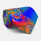 NeonFraktal Krawatte (Gerollt)
