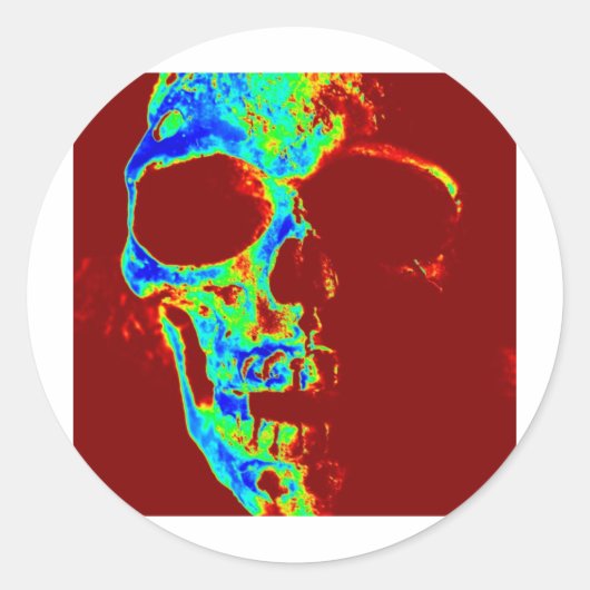 Neonfreddy Runder Aufkleber (Vorderseite)