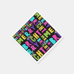 Neonfröhliches und hell serviette