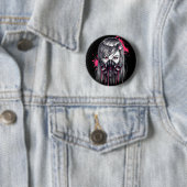 Neongasmaske-Mädchen Button (Beispiel)