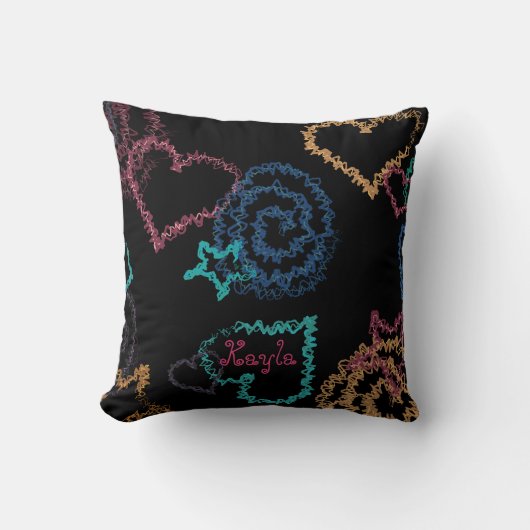 NeonGekritzel Kissen (Vorderseite)