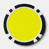 Neongelb einfarbig pokerchips (Rückseite)