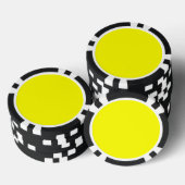 Neongelb einfarbig pokerchips (Stapel)