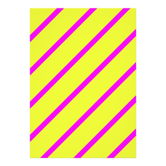 Neongelbe und lebhafte rosa Streifen Fotodruck (Vorne)