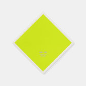 Neongelbe Vollfarbe - Logo hinzufügen Serviette (Ecke)