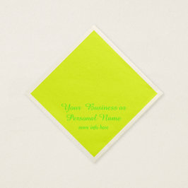 Neongelbe Vollfarbe Serviette