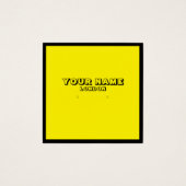 Neongelber Ohrring, Social Media Display Karte. (Vorderseite)