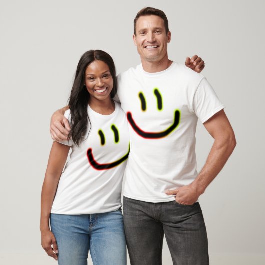 Neongesicht T-Shirt (Unisex)