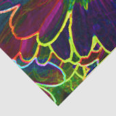 Neongewebe-Blume Seidenpapier (Detail)