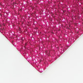 NeonGlitter des heißen Rosas der personalisierten Fleecedecke (Ecke)
