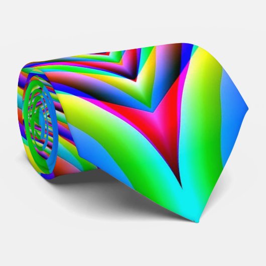 Neonglühen-multi Farbdiamant-Muster-Krawatte Krawatte (Gerollt)