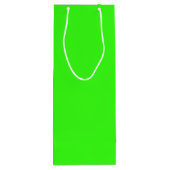 Neongrün Geschenktüte Für Weinflaschen (Rückseite)