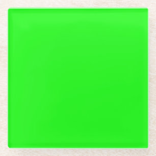 Neongrün Glasuntersetzer