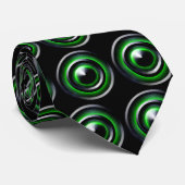 Neongrün Krawatte (Gerollt)