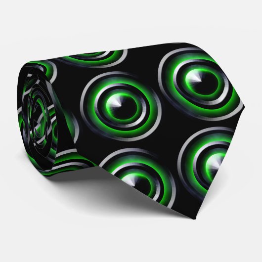 Neongrün Krawatte (Gerollt)