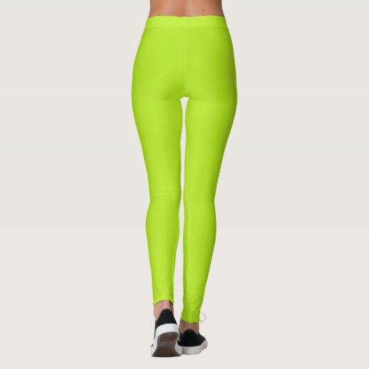 Neongrün Leggings (Rückseite)
