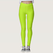 Neongrün Leggings (Vorderseite)