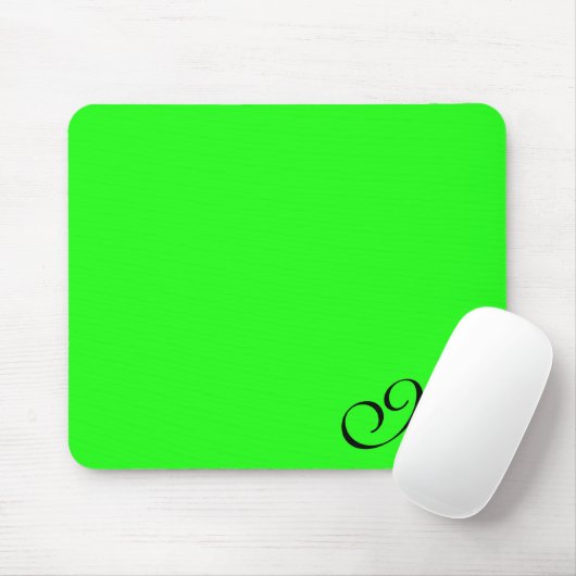 Neongrün oder Farbe auswählen Mousepad (Mit Mouse)