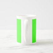Neongrün Porzellantasse (Rückseite)