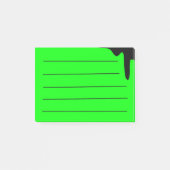 Neongrün Post-it Klebezettel (Vorderseite)