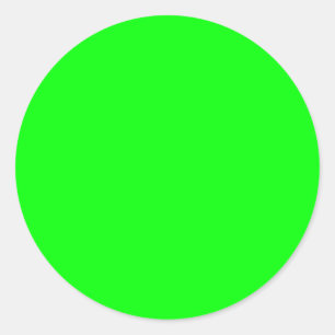neongrün runder aufkleber