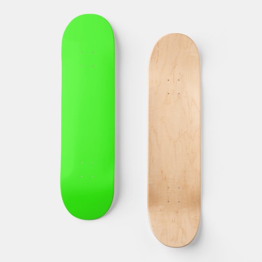 Neongrün Skateboard (Vorderseite)