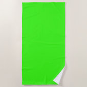 Neongrün Strandtuch (Vorderseite)