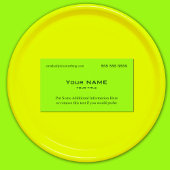 Neongrün Visitenkarte